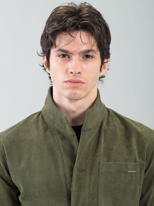 Μακρυμάνικo Overshirt Olive 300-2425-Azzate