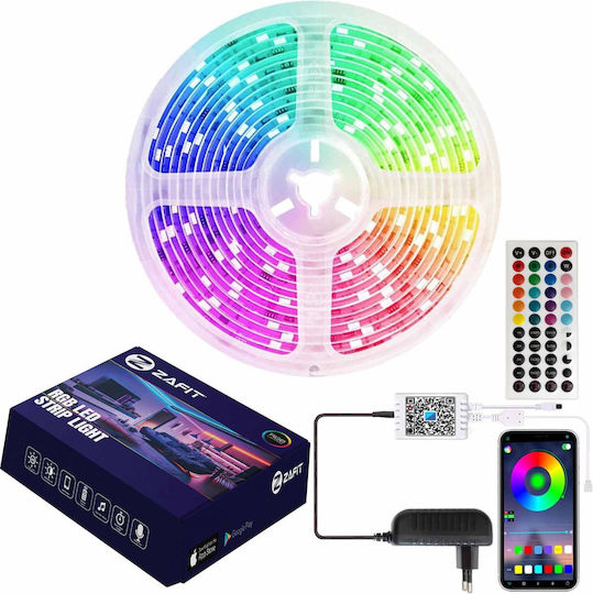 Zafit Inteligent Bandă LED RGB Lumină 5m Tip SMD5050 cu Telecomandă