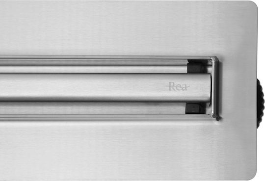 Γραμμική Αποστράγγιση Rea Neox Slim Pro Nickiel Brush 60