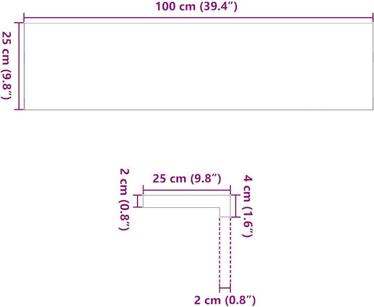 Πατάκια Σκάλας 8 Τεμ Σκούρο Καφέ 100x25x2 Cm Ξύλο Δρυός Καφέ 100 X 25 X 2 Cm