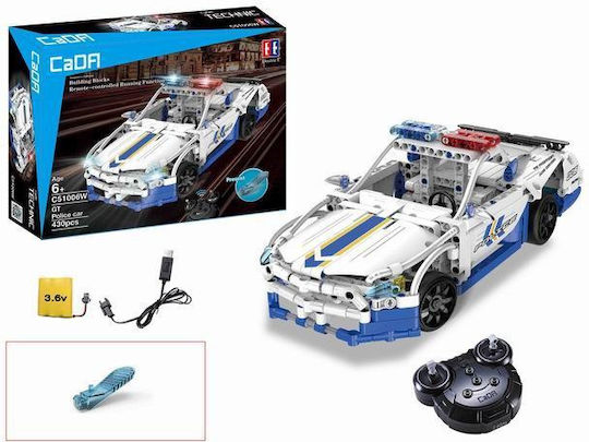 Cada Technical Blocks 430 Pcs Remote-controlled Police Car Ages 6+ Lights