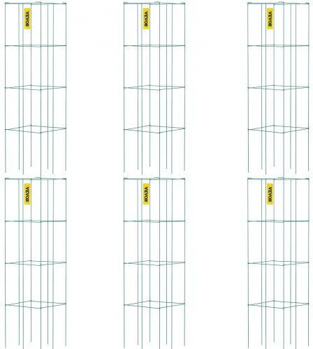 Vevor Plant Support Bases 100cm from Steel with Plastic Coating Set of 6pcs