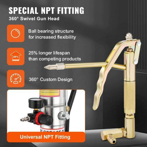 Vevor Air Pressure Sprayer Wheeled Grease Gun 20lt 3.96m