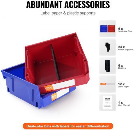 Vevor Plastic Tool Bin Organiser