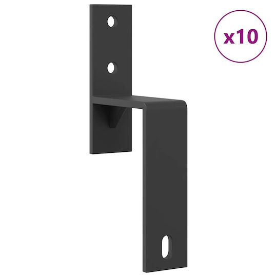 vidaXL Sliding Door Mechanism for Interior Door 366cm Black
