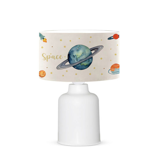 GloboStar Led Kids Portable Lamp Saturn Beige 24x24x32εκ.