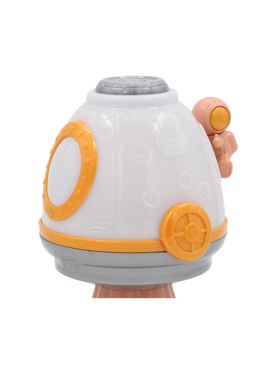 Keskor Kids Portable Lamp Spaceship Orange 19x13x13.5εκ.