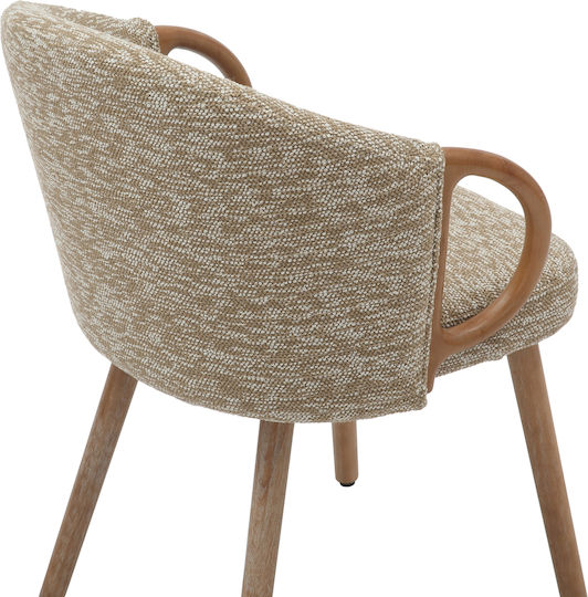 Rig Stühle Speisesaal Beige 1Stück 59x58.5x72.5cm
