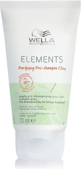 Wella Elements Μάσκα Μαλλιών για Λιπαρότητα με Άργιλο 70ml