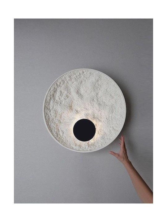 Lamp Wall with Integrated LED and Warm White Light Black 50cm