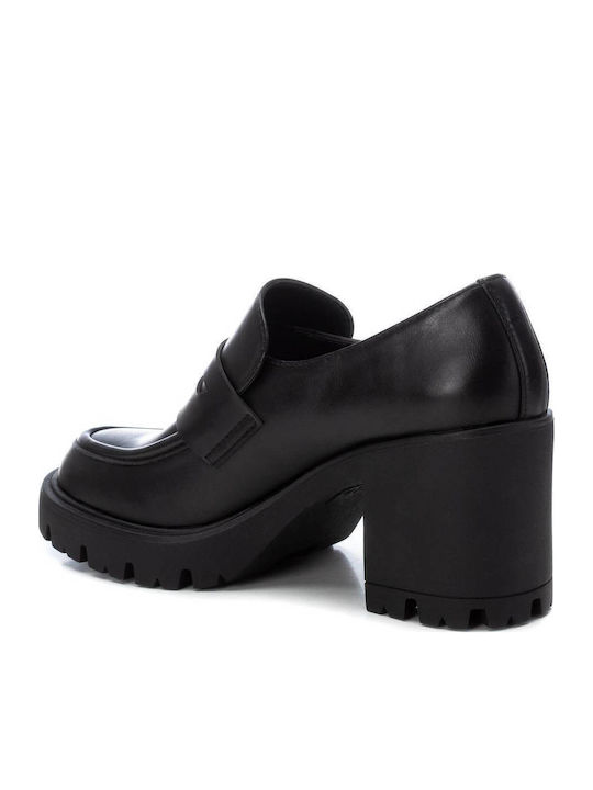 Women's Synthetic Leather Oxford Shoes Black