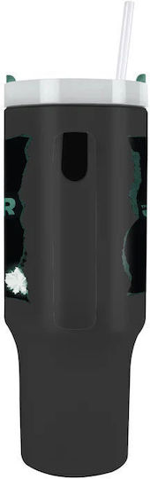Pyramid International Joker Handled Tumbler Θερμός Ανοξείδωτο 1.2lt Stainless Steel με Καλαμάκι και Λαβή