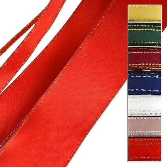 Ribbon 23m Satin Metallic Finish 10mm Gold