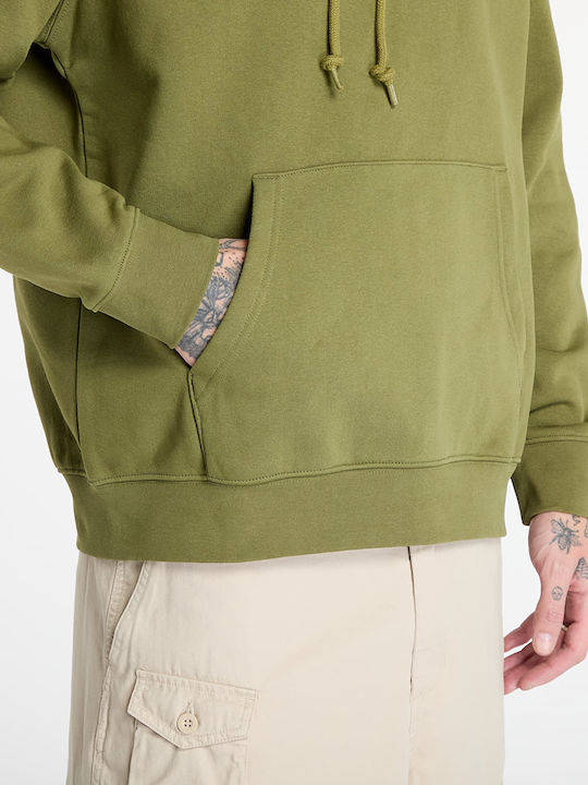 Obey Eyes Sweatshirt with Hood Moss Green