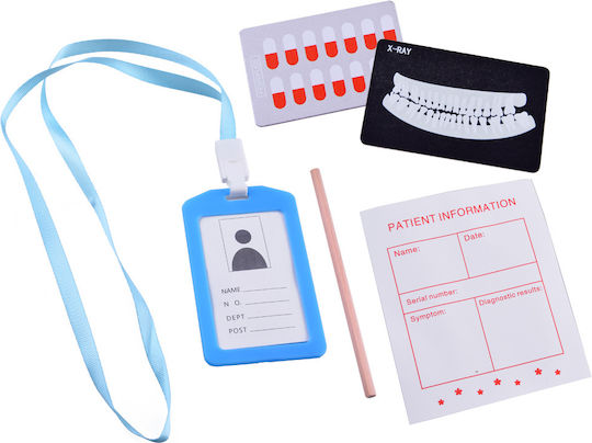 Jokomisiada Set medical pentru copii din lemn 5buc