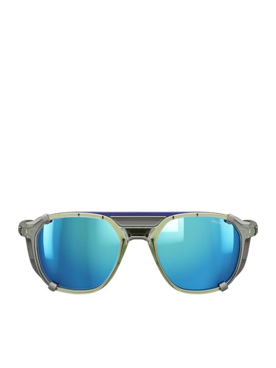 Julbo Unisex Sunglasses with Green Plastic Frame and Green Lens J5879545