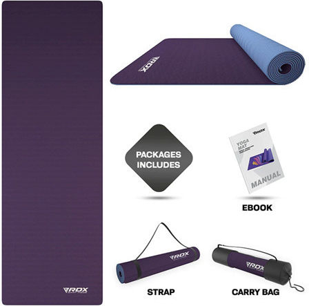 RDX Covor de exerciții fizice Yoga Violet