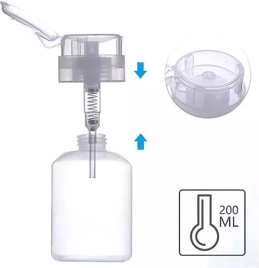 Fläschchen aus Kunststoff mit Pumpe 200ml (1Stück)