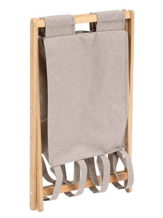 5Five Fabric Laundry Basket 50L 46x36x68cm Beige