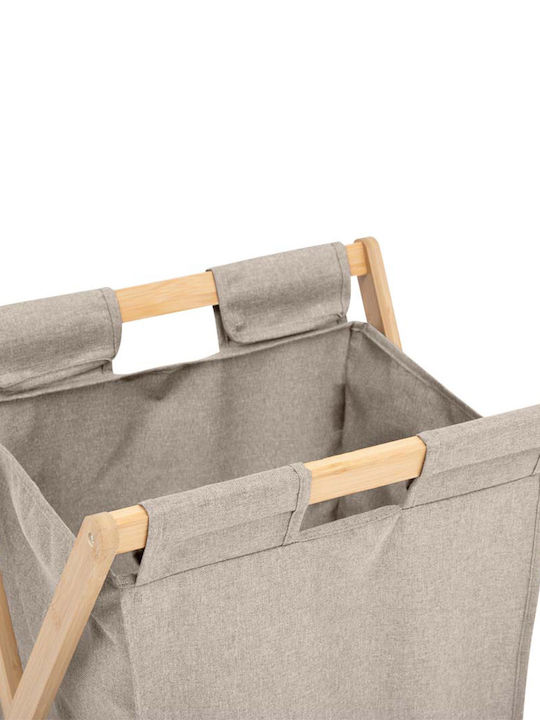 5Five Fabric Laundry Basket 50L 46x36x68cm Beige