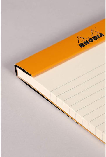 Rhodia Σημειωματάριο A5 70 Φύλλων Ριγέ Μαύρο
