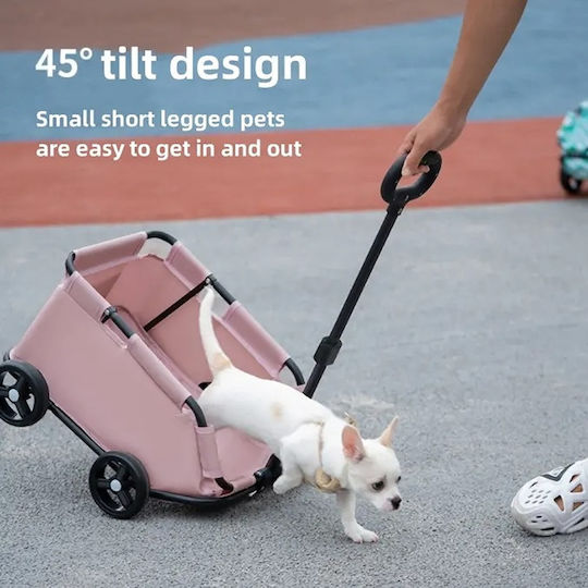 Dog/Cat Carrying Pink Stroller L35xW51xH86cm