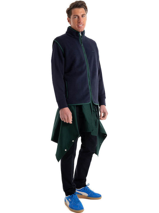 Herren Fleecejacke Marineblau