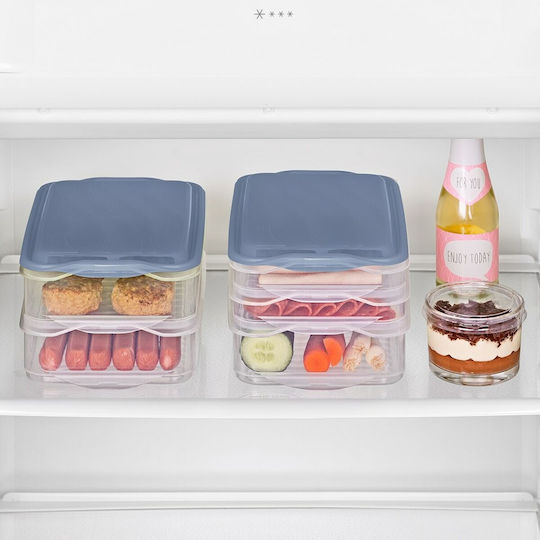 Rotho Babydesign Plastic Food Storage Container for Dog & Cat 750ml 23.5cm in Blue Color