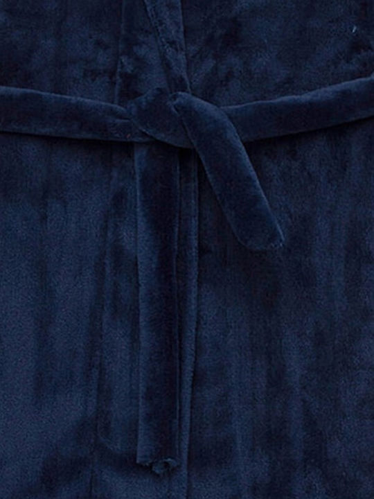 Minerva Winter Women's Fleece Robe Marine