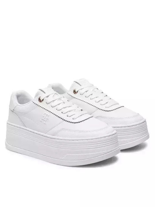 Tommy Hilfiger Platform Lux Court Sneakers White