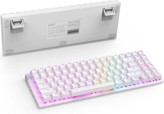 NZXT Function 2 MiniTKL Οπτικό Gaming Πληκτρολόγιο Tenkeyless με RGB φωτισμό (Αγγλικό US) Λευκό