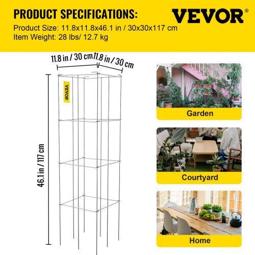 Vevor Tomato Cages 10pcs Steel PVC Coating Plants Vegetables Fxkzdfqzz1246au8wv0