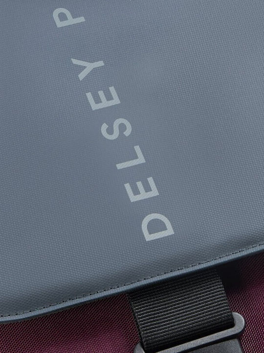 Delsey Securflap Τσάντα Πλάτης για Laptop 15.6" σε Μπορντό χρώμα