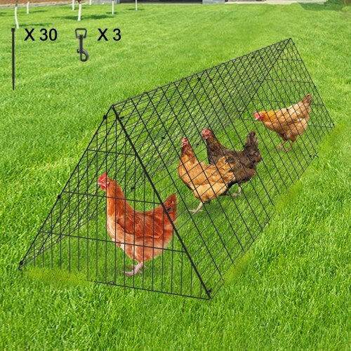 Vevor Metallic Poultry Coop L3 x W0.71 x H0.61m
