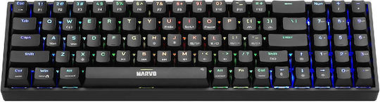 Marvo Shogo 78 Гейминг Механична Клавиатура 75% с Custom суичове и RGB подсветка (Английски US) Черен