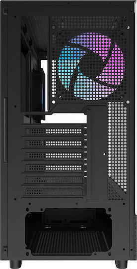 Darkflash DPX90 Gaming Middle Tower Carcasă Calculator cu Fereastră Laterală Negru