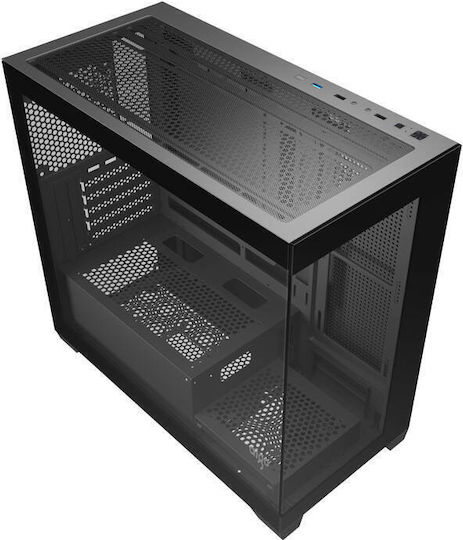 Darkflash C218M Gaming Midi Tower Κουτί Υπολογιστή με Πλαϊνό Παράθυρο Μαύρο