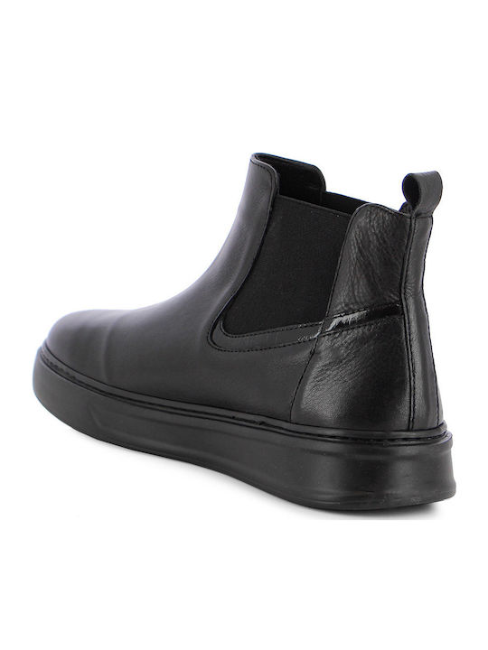 Leder Herrenstiefel Schwarz