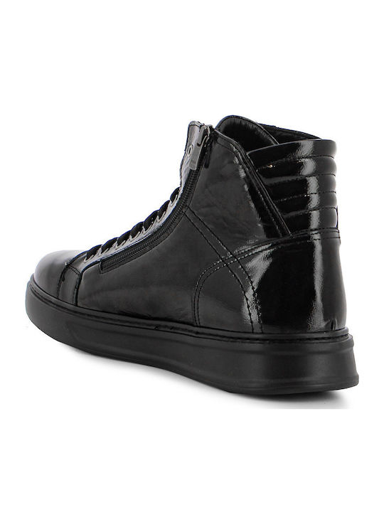 Leder Herrenstiefel Schwarz