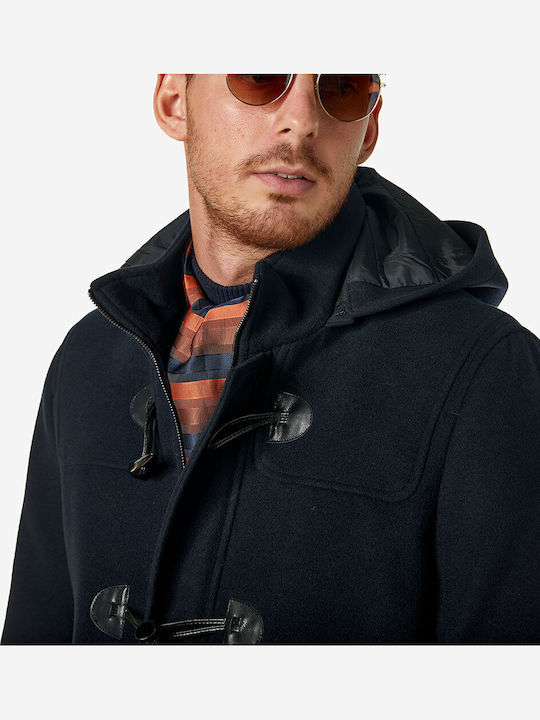 Мъжко палто Navy Black, Black