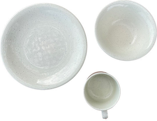 Beige Porcelain Dinnerware Set 3pcs