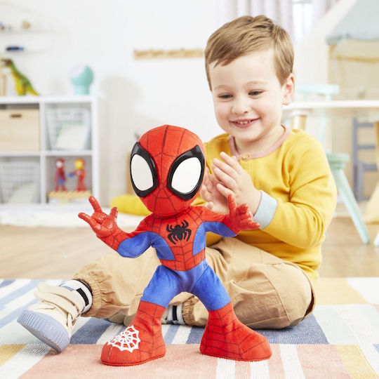 Action Figure Spidey and His Amazing Friends Dance 'N Crawl Spider-Man with Sound and Light for 3+ Years 25.4cm.