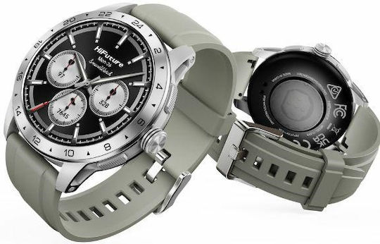 HiFuture Flex2 Smartwatch με Παλμογράφο (Ασημί)