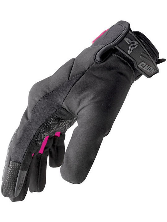 Nordcode Glenn Evo Lady Winter Women's Motorcycle Gloves Neoprene Black/Pink