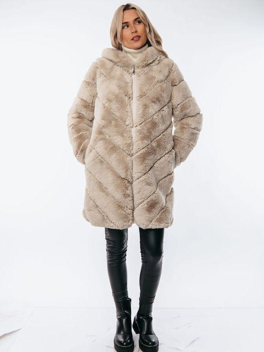 Women's Short Fur Black