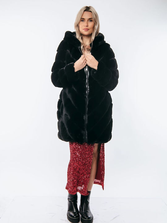 Women's Short Fur Beige