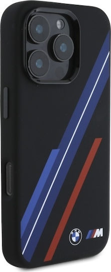 BMW Silicone Random Lines Magsafe Back Cover Πλαστικό / Σιλικόνης Μαύρο (iPhone 16 Pro Max)