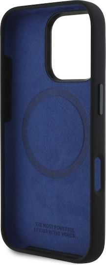 BMW Silicone Hexagon Blue Line Magsafe Umschlag Rückseite Kunststoff / Silikon Schwarz (iPhone 17 Pro Max / iPhone 17 Pro / iPhone 16 Pro Max)