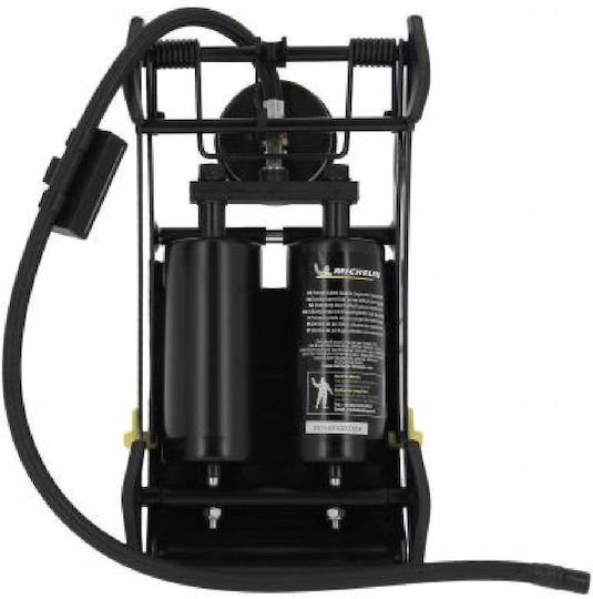 Michelin Floor Foot Pump Dual Piston Approved Pressure Gauge 7 Bars 009505