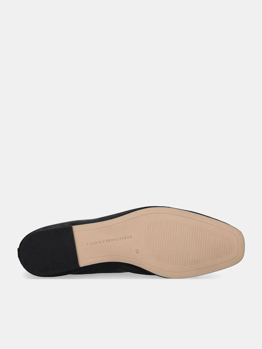 Leather Ballerinas Black